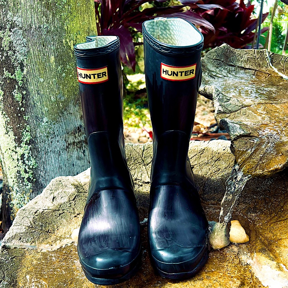 Hunter water-tight rubber boots